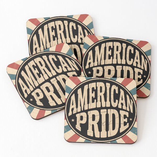 Item preview, American Pride Vintage 70s Patriotic Sunburst Badge designed and sold by OldGloryForge.