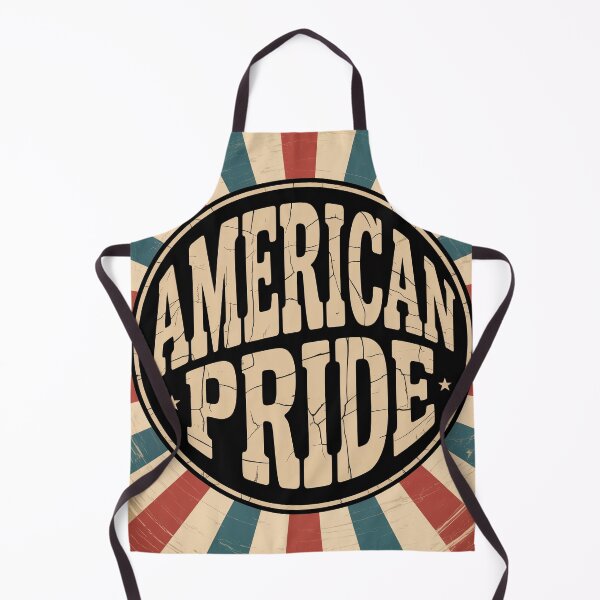 Item preview, American Pride Vintage 70s Patriotic Sunburst Badge designed and sold by OldGloryForge.