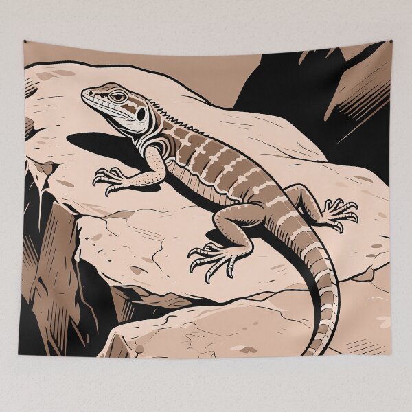 Item preview, WESTERN FENCE LIZARD designed and sold by David c.p JACQUEMET.