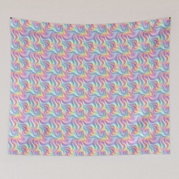 Item preview, Pastel Trippy Vaporwave Seamless Pattern designed and sold by AillustriaAK.