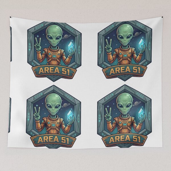 Item preview, Area 51 Peace Alien designed and sold by RobertMartinArt.