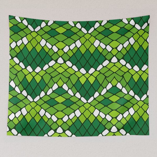 Item preview, Emerald Tree Boa Scale Jungle Pattern designed and sold by WildlifeInc.