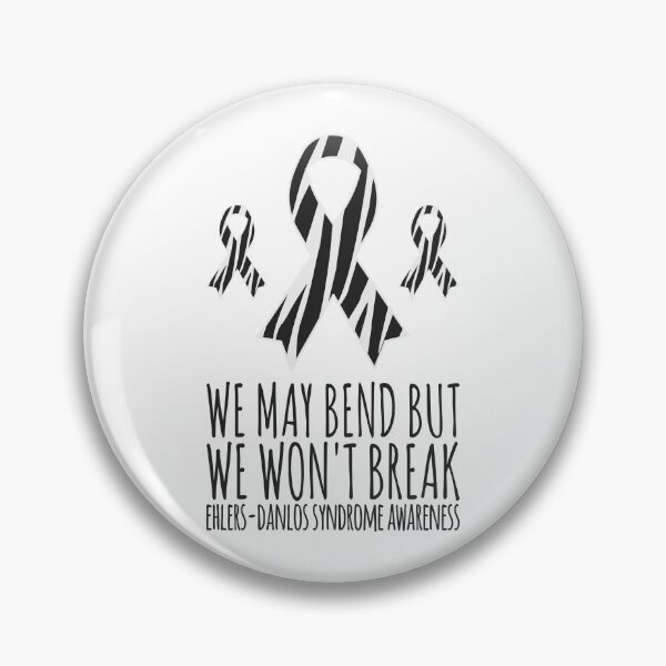 Item preview, EDS Awareness Ribbon - We May Bend But We Won't Break designed and sold by Designs by Jesabee.