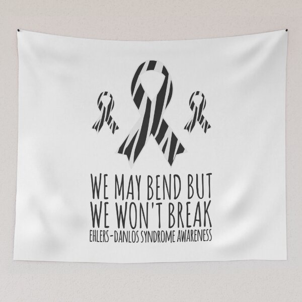 Item preview, EDS Awareness Ribbon - We May Bend But We Won't Break designed and sold by Designs by Jesabee.