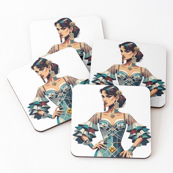 Item preview, Art Deco Flamenco Dancer – Elegant Spanish Dance Illustration designed and sold by CyfroweMysli.