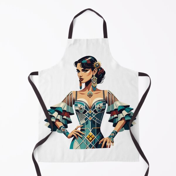 Item preview, Art Deco Flamenco Dancer – Elegant Spanish Dance Illustration designed and sold by CyfroweMysli.