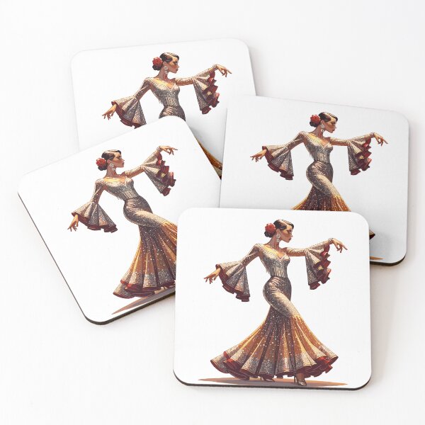 Item preview, Hollywood Glamour Flamenco Dancer – Elegant Spanish Dance designed and sold by CyfroweMysli.
