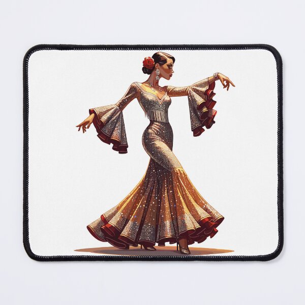 Item preview, Hollywood Glamour Flamenco Dancer – Elegant Spanish Dance designed and sold by CyfroweMysli.