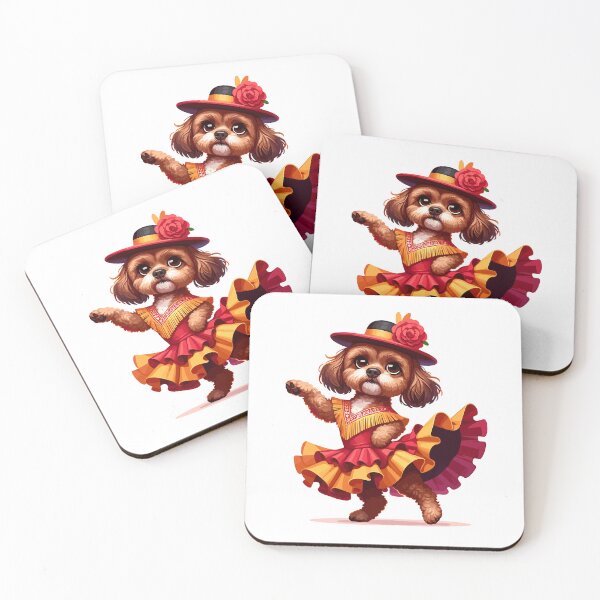 Item preview, Funny Flamenco Dancing Dog – Cute Spanish Dance Animal designed and sold by CyfroweMysli.