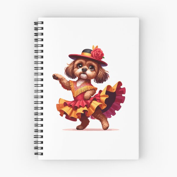 Item preview, Funny Flamenco Dancing Dog – Cute Spanish Dance Animal designed and sold by CyfroweMysli.