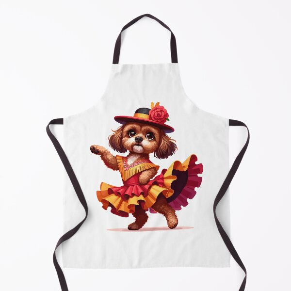 Item preview, Funny Flamenco Dancing Dog – Cute Spanish Dance Animal designed and sold by CyfroweMysli.