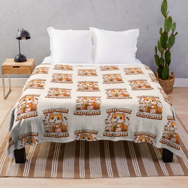 Item preview, Cute Coffee Cat – Need More Iced Coffee Kawaii Cat Lover Design designed and sold by PurePixelPress.