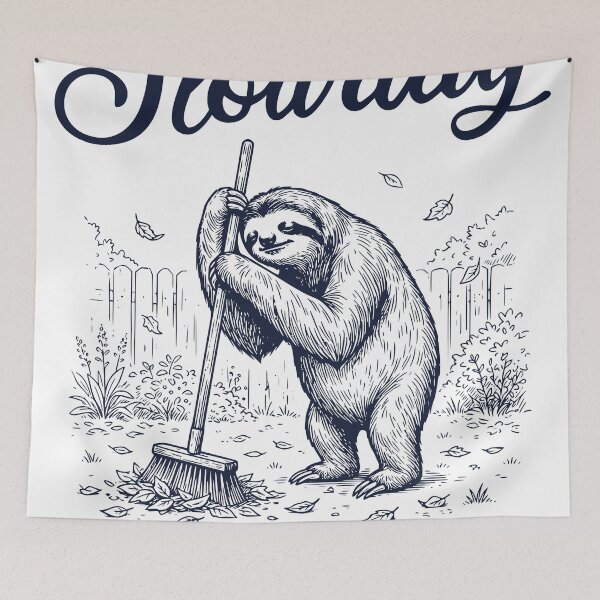 Item preview, Slowday Sloth Shirt – Getting Around To It – Funny Lazy Sloth Vintage Engraving Design designed and sold by TeeVerse27.