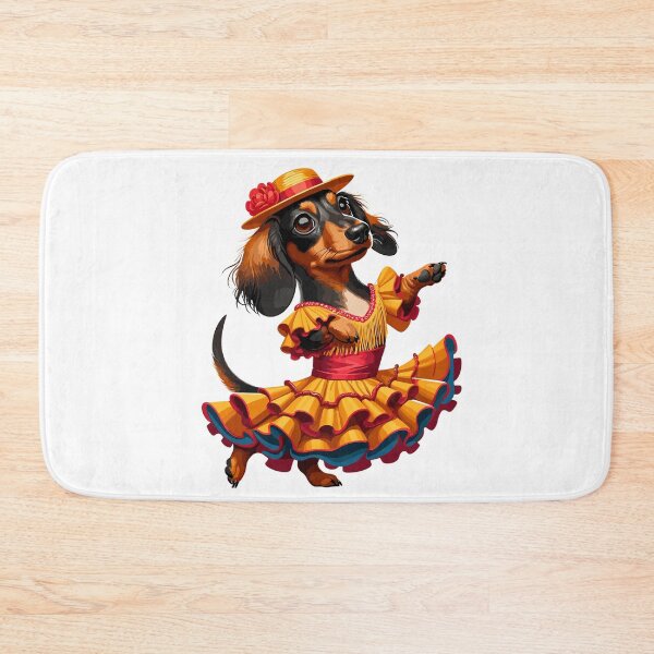 Item preview, Funny Flamenco Dancing Dachshund – Cute Spanish Dance Dog designed and sold by CyfroweMysli.