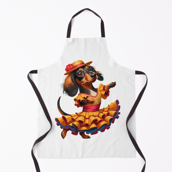 Item preview, Funny Flamenco Dancing Dachshund – Cute Spanish Dance Dog designed and sold by CyfroweMysli.