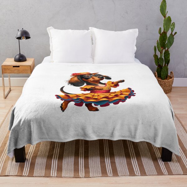 Item preview, Funny Flamenco Dancing Dachshund – Cute Spanish Dance Dog designed and sold by CyfroweMysli.