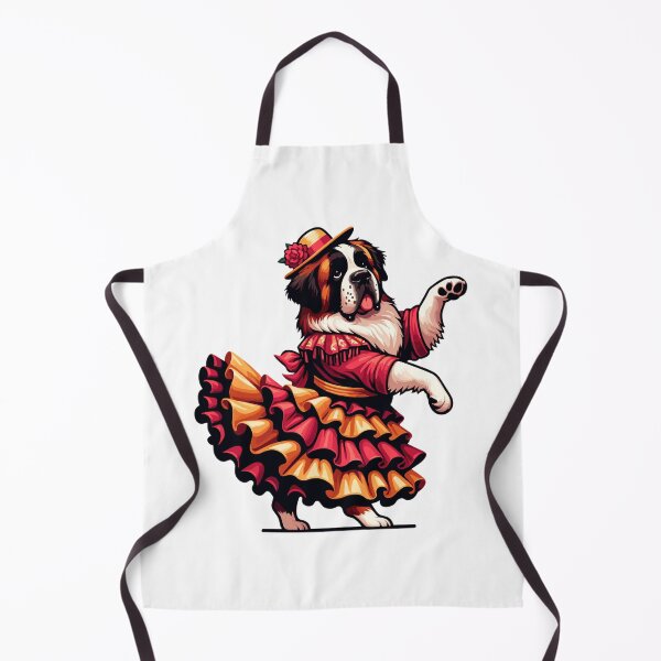 Item preview, Funny Flamenco Dancing St Bernard – Cute Spanish Dance Dog designed and sold by CyfroweMysli.