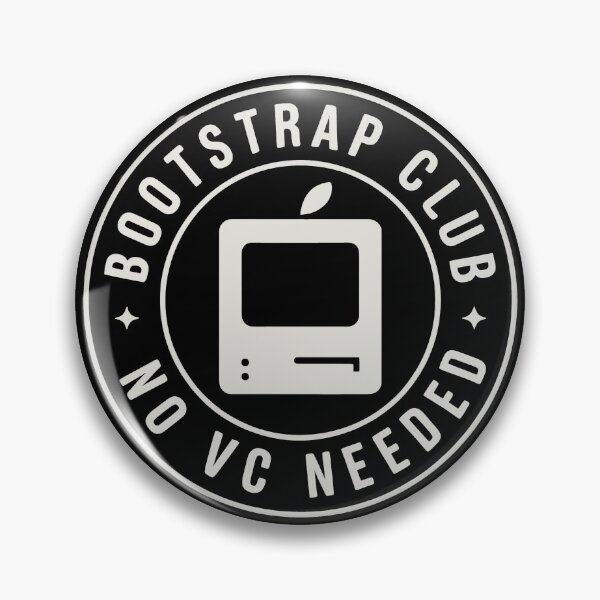 Item preview, Bootstrap Club No VC Needed Retro Badge designed and sold by SplashTastic.