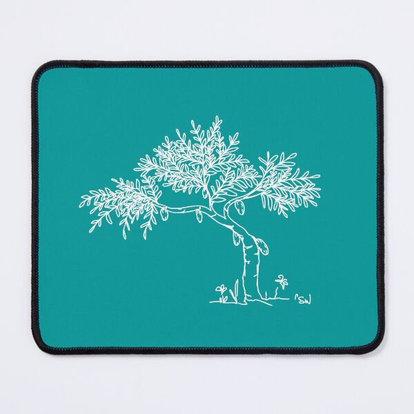 Item preview, Cacao Tree, Line Drawing Symmetric Minimalist Aesthetic Natural Design Turquiose designed and sold by SWSandraWechner.