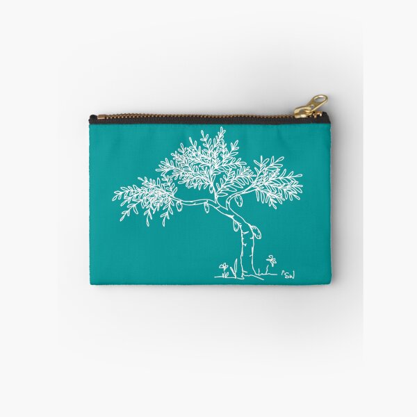 Item preview, Cacao Tree, Line Drawing Symmetric Minimalist Aesthetic Natural Design Turquiose designed and sold by SWSandraWechner.