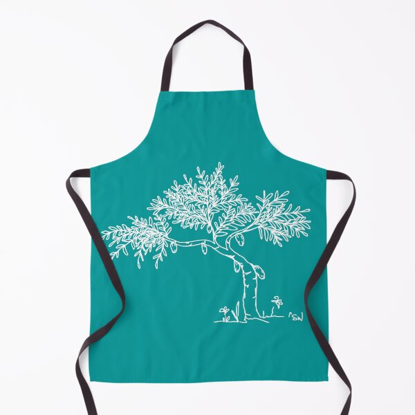 Item preview, Cacao Tree, Line Drawing Symmetric Minimalist Aesthetic Natural Design Turquiose designed and sold by SWSandraWechner.