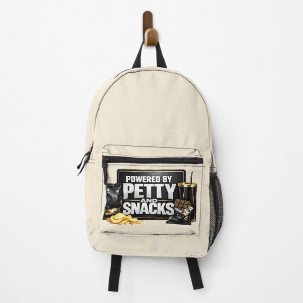 Item preview, Powered by Petty and Snacks Funny Snack Lover Shirt designed and sold by POD DYNASTY | Original Print On Demand T-Shirt Graphics.