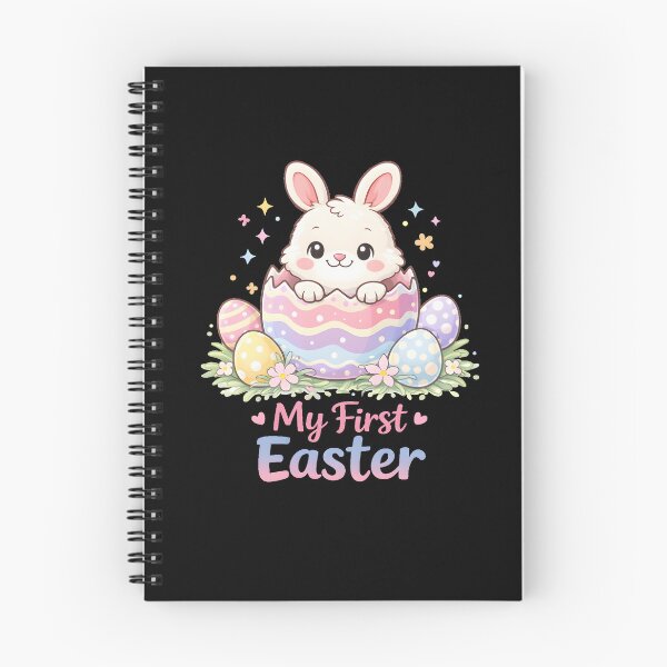 Item preview, My First Easter — Cute Kawaii Baby Bunny  Pastel Egg Newborn First Easter Baby Shirt designed and sold by CottonFirst.