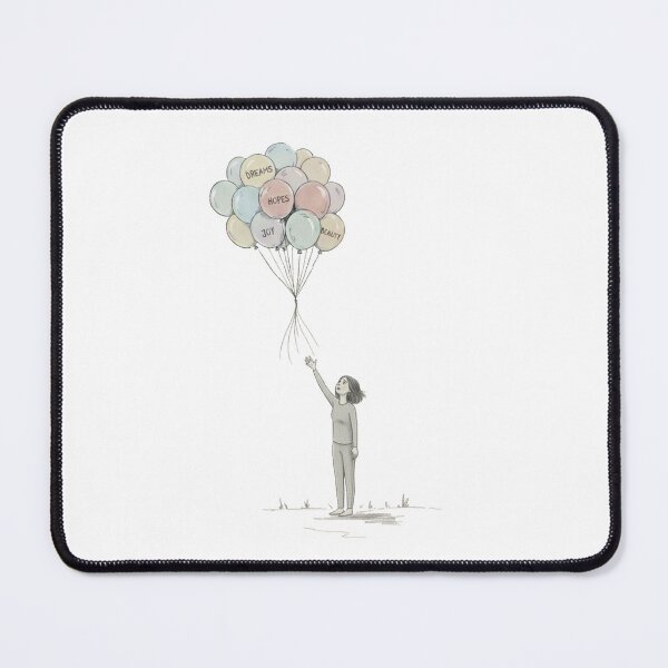 Item preview, Letting Go of Dreams – Minimalist Nihilist Balloon Illustration designed and sold by basakarmagan.