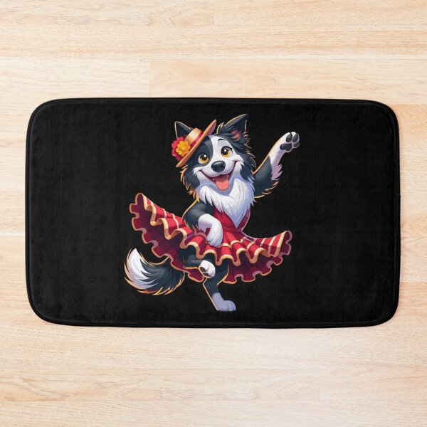 Item preview, Funny Flamenco Dancing Border Collie – Cute Spanish Dance Dog designed and sold by CyfroweMysli.