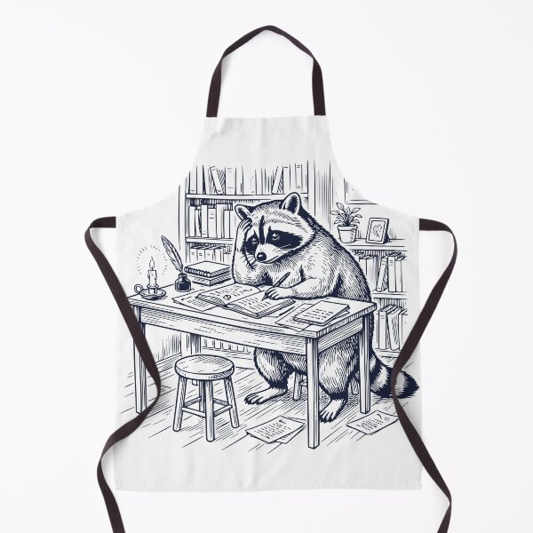Item preview, Studious Raccoon Reading Shirt – Funny Book Lover Raccoon – Vintage Engraving Study Animal Design designed and sold by TeeVerse27.