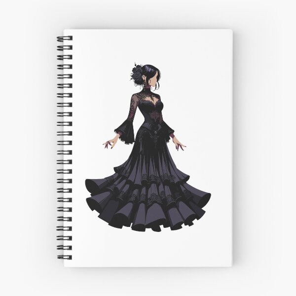 Item preview, Gothic Flamenco Dancer – Dark Elegant Spanish Dance Woman designed and sold by CyfroweMysli.