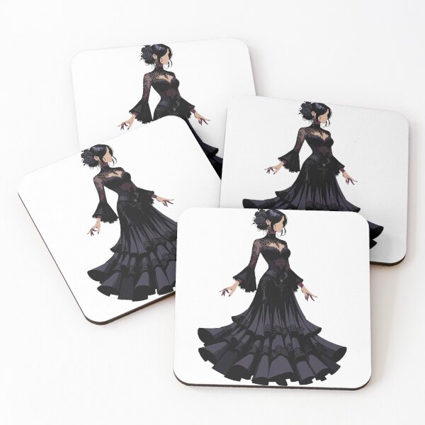 Item preview, Gothic Flamenco Dancer – Dark Elegant Spanish Dance Woman designed and sold by CyfroweMysli.