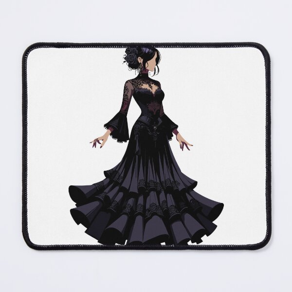 Item preview, Gothic Flamenco Dancer – Dark Elegant Spanish Dance Woman designed and sold by CyfroweMysli.
