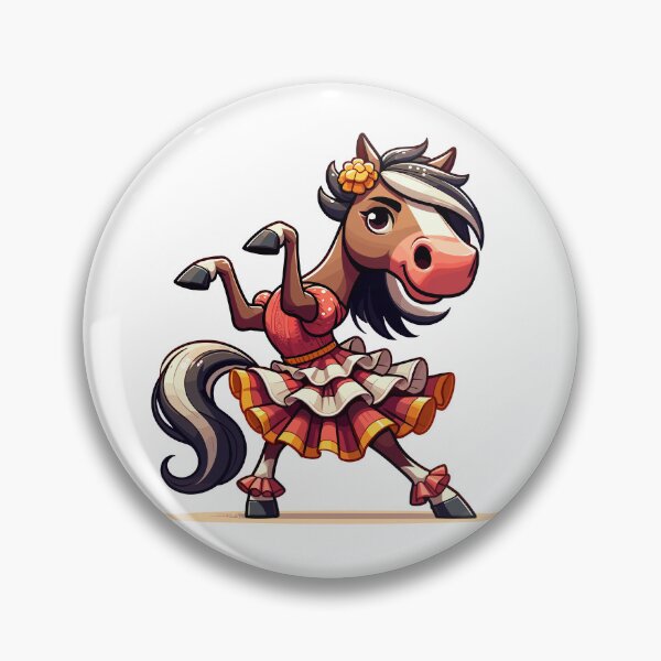 Item preview, Funny Flamenco Dancing Horse – Cute Spanish Dance Animal designed and sold by CyfroweMysli.