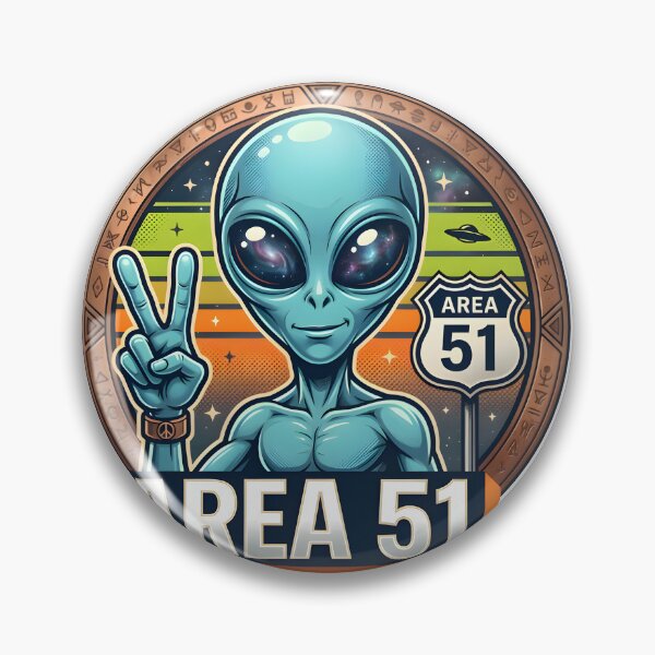 Item preview, Area 51 Peace Alien designed and sold by RobertMartinArt.