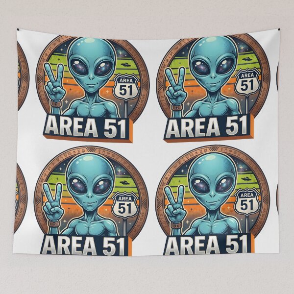 Item preview, Area 51 Peace Alien designed and sold by RobertMartinArt.