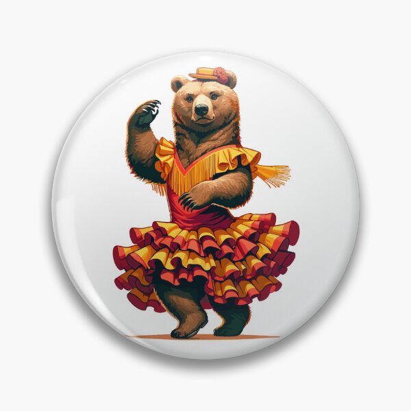 Item preview, Funny Flamenco Dancing Bear – Cute Spanish Dance Animal designed and sold by CyfroweMysli.