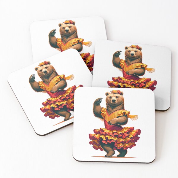 Item preview, Funny Flamenco Dancing Bear – Cute Spanish Dance Animal designed and sold by CyfroweMysli.