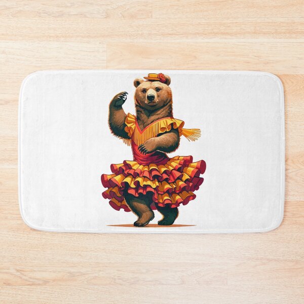 Item preview, Funny Flamenco Dancing Bear – Cute Spanish Dance Animal designed and sold by CyfroweMysli.