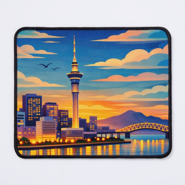 Item preview, Auckland Travel Illustration designed and sold by MatthewHeights.