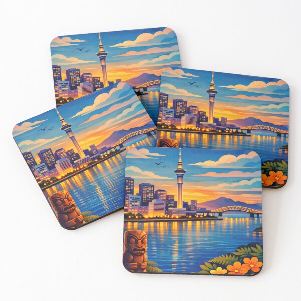 Item preview, Auckland Travel Illustration designed and sold by MatthewHeights.