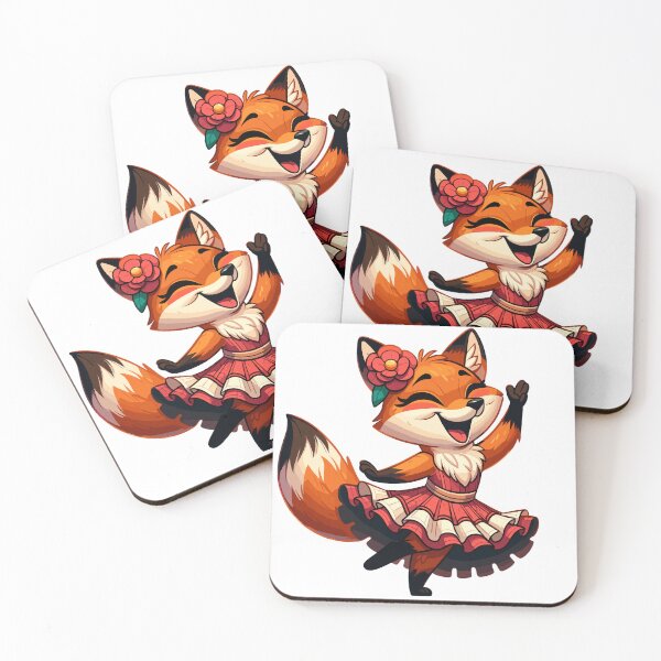 Item preview, Cute Flamenco Dancing Fox – Funny Spanish Dance Animal designed and sold by CyfroweMysli.