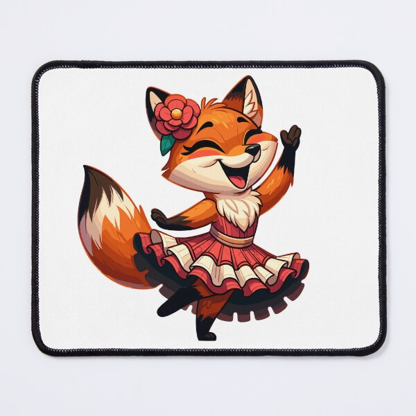 Item preview, Cute Flamenco Dancing Fox – Funny Spanish Dance Animal designed and sold by CyfroweMysli.