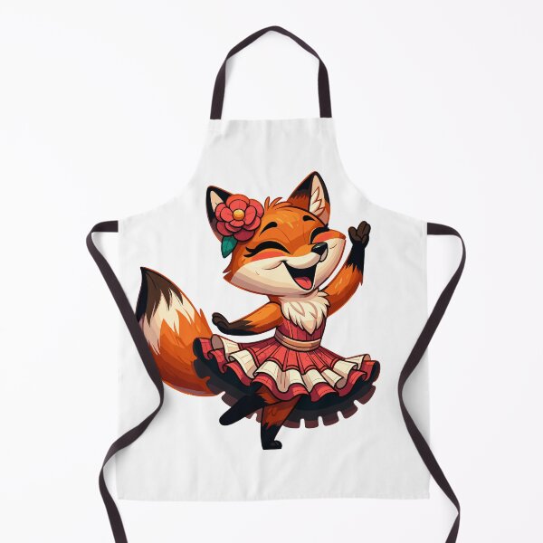 Item preview, Cute Flamenco Dancing Fox – Funny Spanish Dance Animal designed and sold by CyfroweMysli.