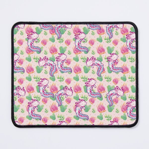 Item preview, pink axolotl designed and sold by Tania Uvalle.