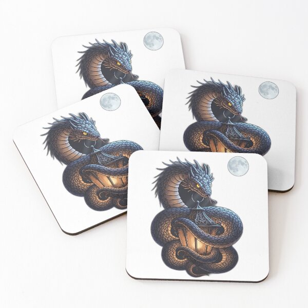 Item preview, Serpent Lantern Night Scene designed and sold by IllumeInk.