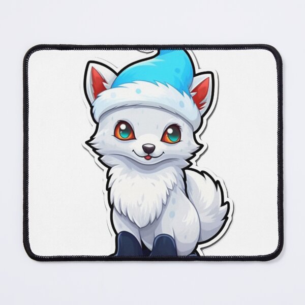 Item preview, Christmas Arctic Fox Sticker designed and sold by Solace Sparkles.