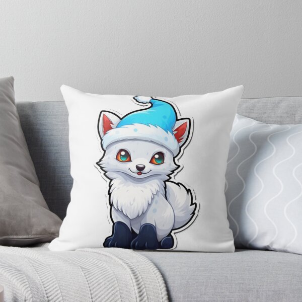 Item preview, Christmas Arctic Fox Sticker designed and sold by Solace Sparkles.