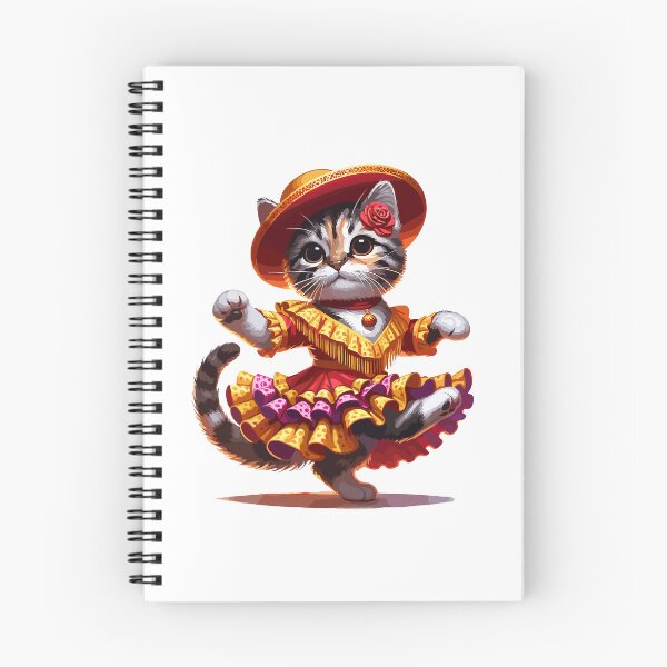 Item preview, Cute Flamenco Dancing Cat – Funny Spanish Dance Animal designed and sold by CyfroweMysli.