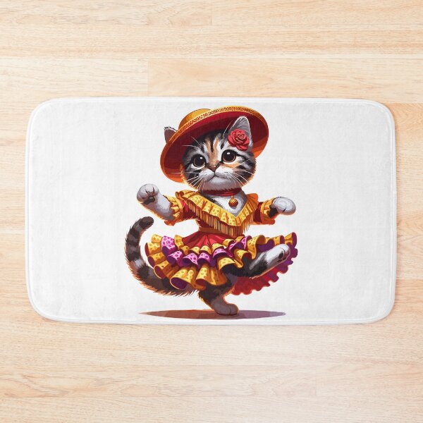 Item preview, Cute Flamenco Dancing Cat – Funny Spanish Dance Animal designed and sold by CyfroweMysli.